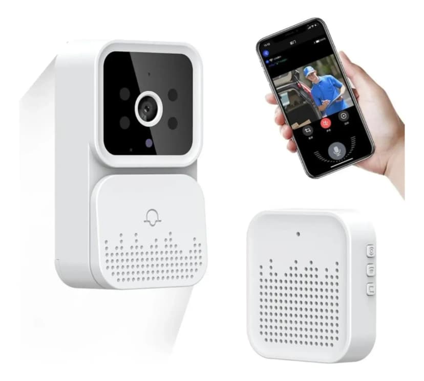 Timbre Inalámbrico Cámara HD Vista Remota + Campanilla