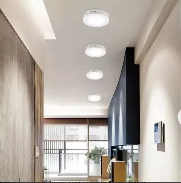 Plafón LED Candela Base Circular 18W Luz Cálida