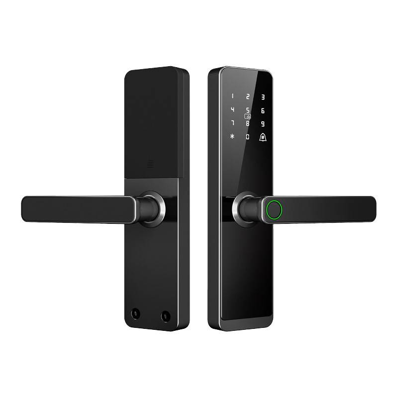 Cerradura inteligente BRZ 800 Bronzen con WiFi para control de accesos - Cerradura WiFi panel corto acabado brillante